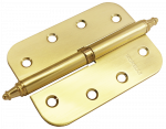 Петля стальная скругленная без коронки ﻿MSD-C 100X70X2.5 SG R мат. золото
