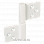 Петля карточная универсальная, ﻿CH-S 85X82 W белый