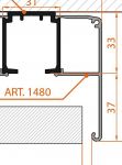 Декоративный профиль RACK-D 1480/300